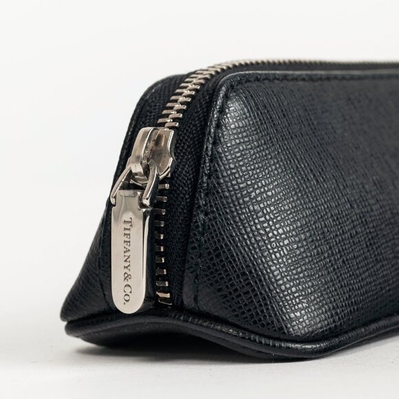 Tiffany & Co. Black Saffiano Leather Pencil Case - Picture 7 of 9